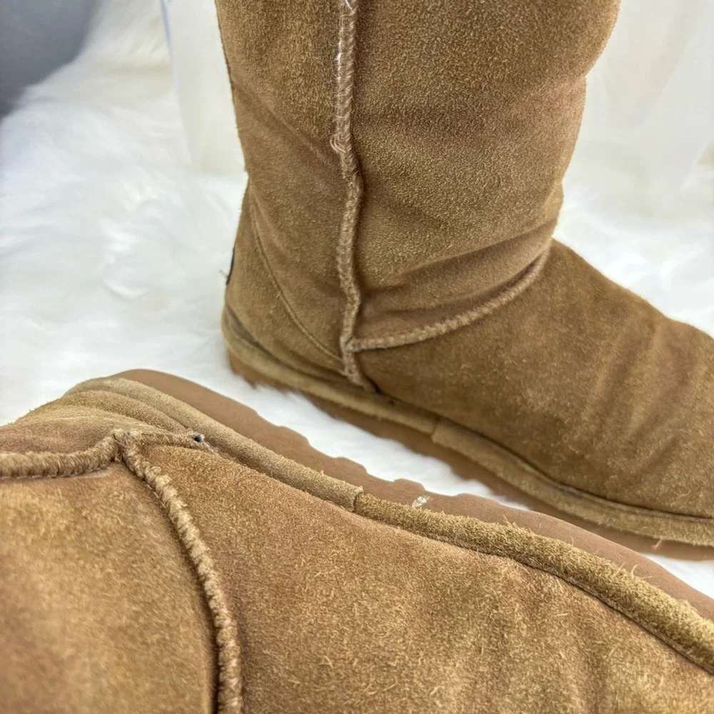 BEARPAW FUR WINTER TALL BOOTS SIZE 8